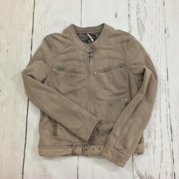 NWOT Free People Cotton Moto Jacket Size S - Picture 1 of 15